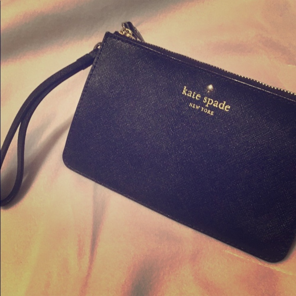 Black Kate Spade Wristlet